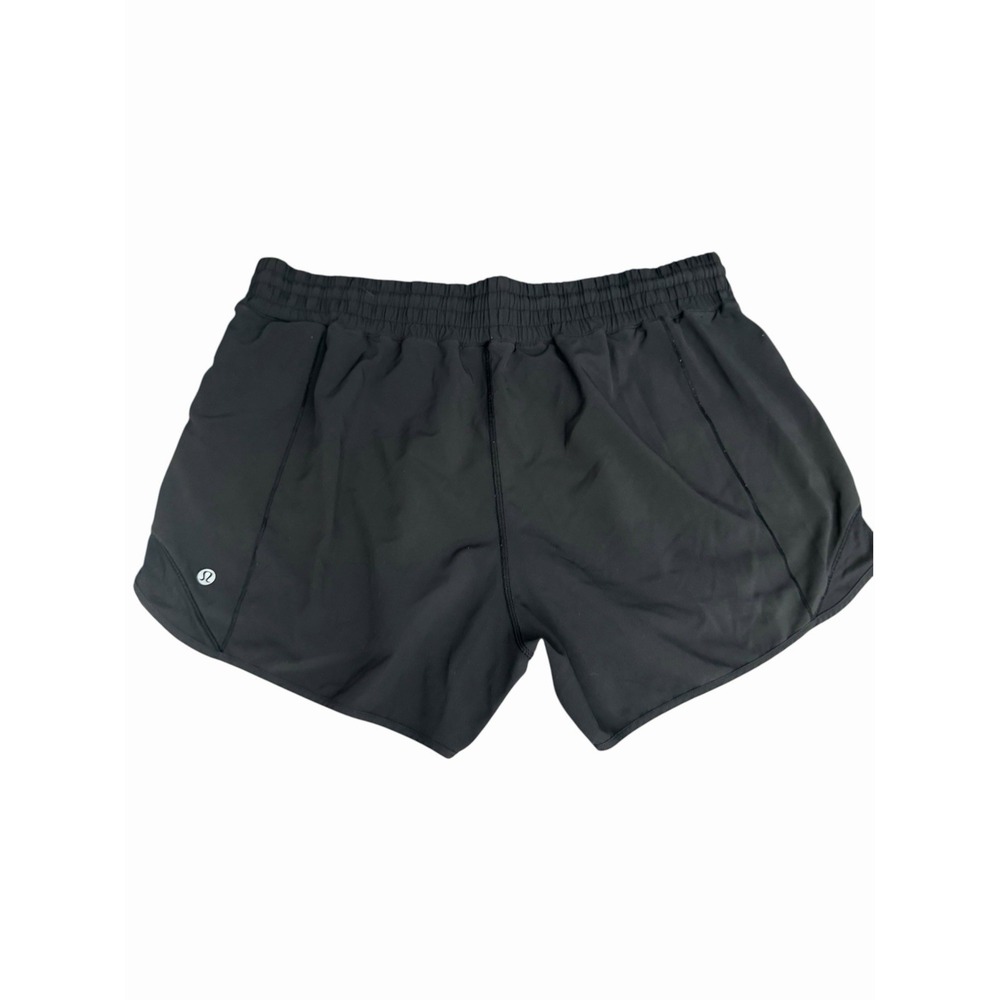 Lululemon Hotty Hot Athletic Shorts Women's 16 Black Unlined Workout #III9-1